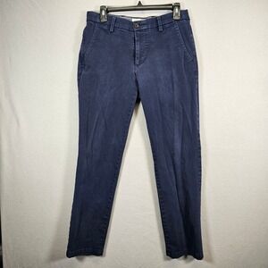 Dockers Mens Slim Tapered Navy Blue Casual Chino Pants 30/32